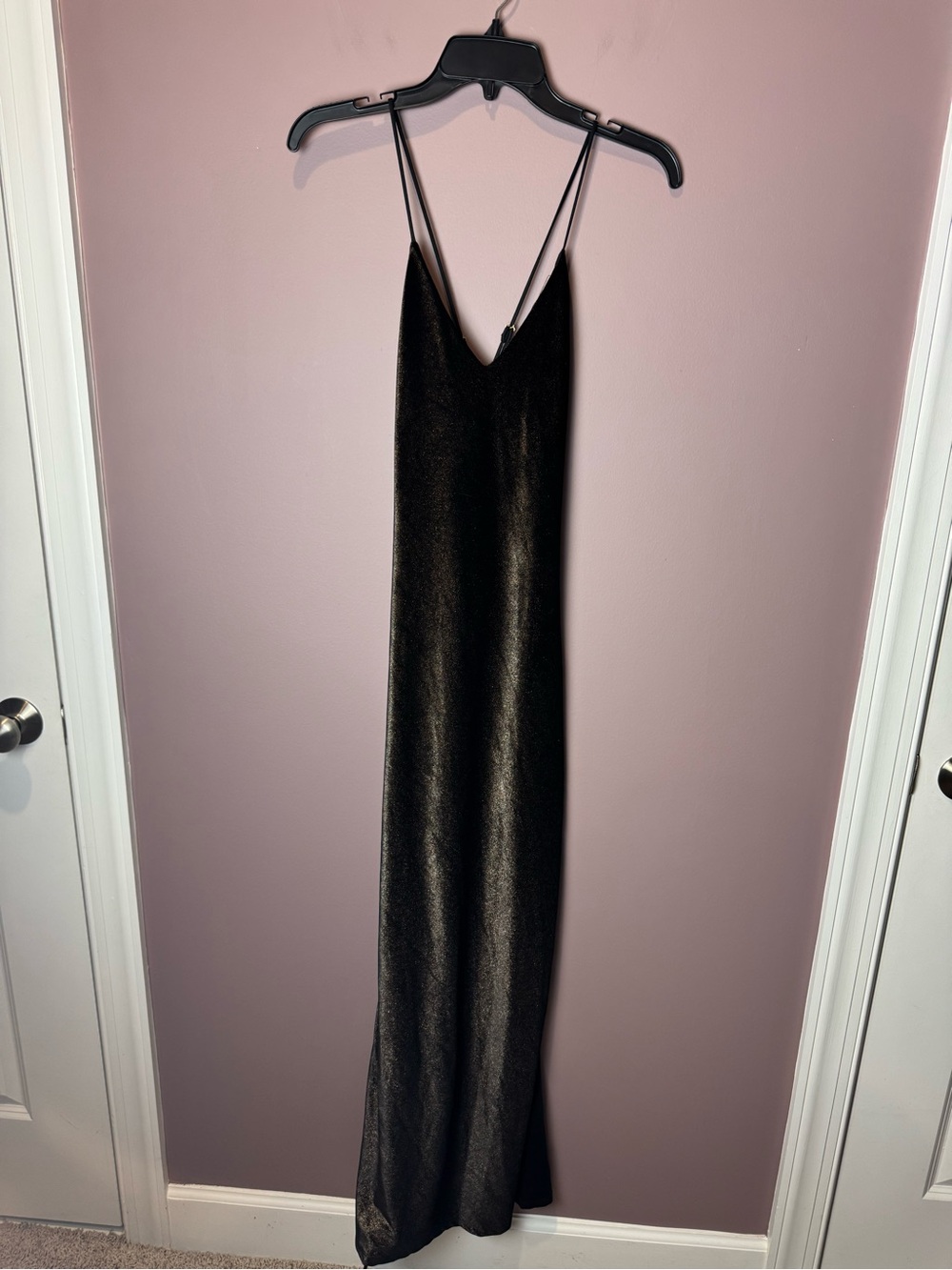 NBD Velvet Maxi Slit Dress XS - Picture 2 of 10